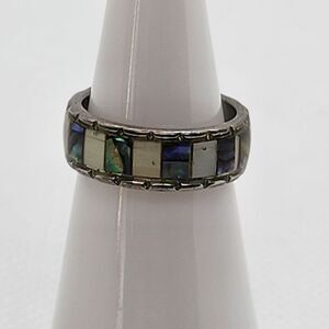 Abalone & Mother of Pearl Inlay Ring (5)
